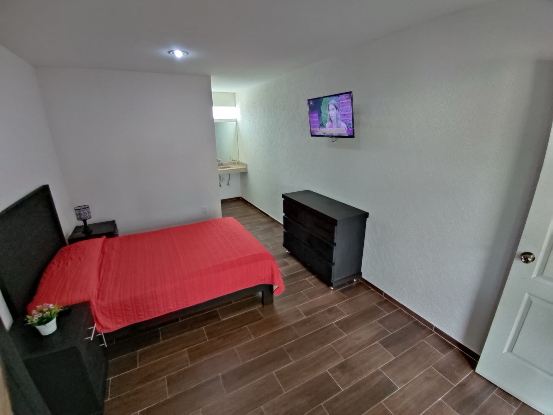 Room with television